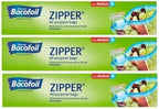 Bacofoil 3 x Zipper Medium All Purpose Bags Food Freezing Storage Bags (total 36 bags)