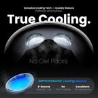BOB AND BRAD EYEFLOW Eye Massager with Heat & Cooling, FSA Eligible and HSA - Semiconductor Cold Compress Eye Mask for Migraines, Dry Eyes & Dark Circles, Heated Temple Massager for Headaches & Sleep