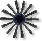 SPARTA Multi-Purpose Valve Brush Pipe Brush, Round Brush with Polyester Bristles, Color Coded for Commercial Cleaning, Kitchen, Restaurant, Bathroom, Plastic, 7.1 X 4 X 7.1 Inches, Black