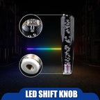 1 PC Car Personalized Gear Shift Head, LED Illuminated Crystal Bubble Shift Knob Wave Stick Head, 7.87" Cool Shift Head, Replacement Modification Accessories, for Most Models (Transparent)