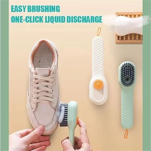 2 in 1 Multifunction Cleaning Brush, 2 in 1 Multifunction Cleaning Brush with Soap Dispenser, 2024 New Beyond Draw 2 in 1 Multifunction Cleaning Brush (White+Green)