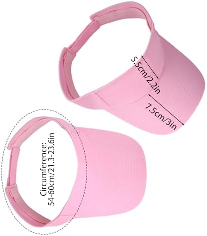 Topbuti Sports Sun Visor Hats for Women Men Adjustable Cotton Beach Baseball Tennis Golf Hat Caps UV Protection Visors