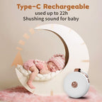 Battery Sound Machine Mini White Noise Machine Baby Shushing Portable Brown Noise Machine 30 Soothing Sounds for Kids Adults Dogs Auto-Off Timer 32 Volume Levels Sleep Machine for Home Office Privacy