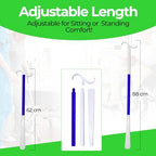 Ultimate Dressing Aid: 35.5-Inch-Long Handle Shoe Horn & Sock Remover – Adjustable Mobility Aids for Shoes, Socks, Shirts, Pants Ideal for Seniors & Disabled with Comfortable Sock Removal Aid