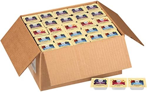 HEINZ Single Serve Assorted Jelly (Grape, Mixed Fruit, Apple), 0.5 oz. Cups (Pack of 200)