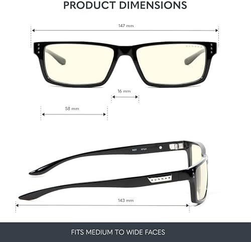GUNNAR - Premium Gaming and Computer Glasses - Blocks Blue Light - Riot