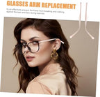 FOMIYES 4pairs Sunglasses Replacement Temple Eyeglass Arms Metal Leg Repair Kit Easy to Install