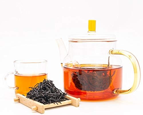 Oriarm Lapsang Souchong Lightly Smoked Black Tea Loose Leaf - Wuyi Mountains Black Tea Zheng Shan Xiao Zhong from Fujian China - 225g Ziplock Resealable Bag