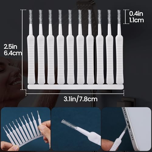 50 Pcs Shower Head Cleaning Brush Cell Phone Cleaner Tool Multifunctional Mini Cleaning Brushes for Household Bathroom