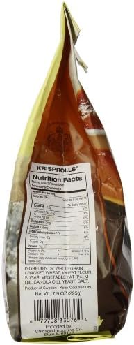 Pagen Original Wholegrain Wheat Krisprolls, 7.9 Ounce