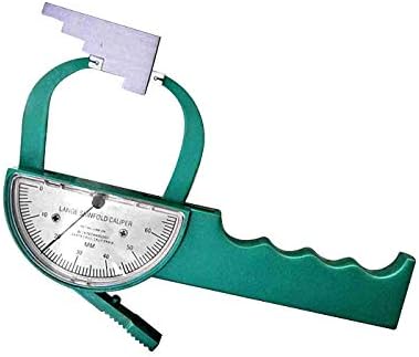 Lange Skinfold Caliper with 5-Step Calibration Block, Compact Hard Case, and Instruction Manual with Charts to Measure and Calculate Body Fat Percentage, 1.0 mm Accuracy, Professional Quality