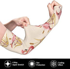 Ice Silk Sun Sleeves with Thumb Hole, Cooling Moisture Wicking UV Protection for Men Women Workout