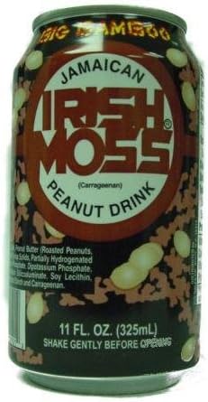 24-cans of Big Babboo Jamaican Irish Moss Peanut Flavoured Drink, 284ml, 9.6 Oz, Made in Jamaica
