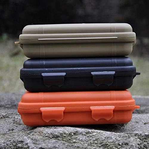 Anti-Pressure Shockproof Waterproof Box Container Plastic Dry Storage Box with Floating Survivor Emergency Dry Case for Outdoors (Black)