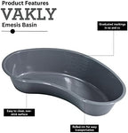Vakly Emesis Basin 700 mL (5 Pack) – Kidney Shaped Plastic Vomit Bowl, Graduated Medical Basin for Oral Care, Dental, Ear Irrigation & Home Care, Reusable