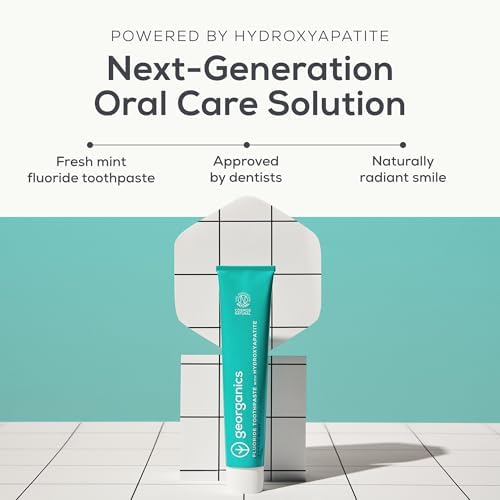 Georganics Toothpaste - 75ml (2.54 Fl Oz) - for Fresh Breath - Mint Flavor - Gentle Daily Care - Recyclable Aluminum Tube – Made in The UK