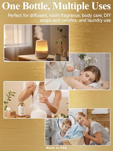 100% Pure Jasmine Essential Oil 4 fl oz - Essential Oils for Skin, Essential Oil for Diffusers, Home Fragrance, Aromatherapy & DIY Candle Making, Gifts for Women