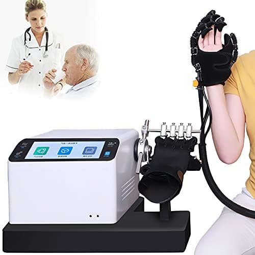 Exoskeleton Manual Training Rehabilitation Robots Hand Rehabilitation Equipment for Stroke and Hemiplegia Rehabilitation Robot Gloves,Left,L