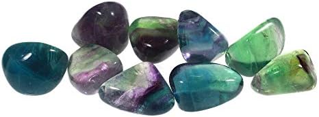 CrystalAge Rainbow Fluorite Tumble Stones (20-25mm) - Pack of 5