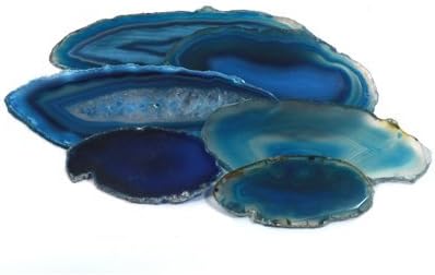 Agate Slice Blue - Medium
