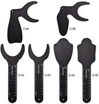 Angzhili 6 Pcs Dental Contraster Intraoral Photographic Dental Black Background Board Dental Photo Contrast Kit