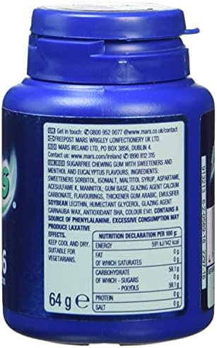 Wrigley's Airwaves Menthol And Eucalyptus Bottle, 64 g
