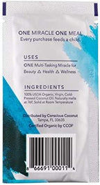 Conscious Coconut Organic Coconut Oil Packets – 10 Travel Packets, Fair Trade, Centrifuged, Raw Virgin Coconut Oil for Wellness, Skin & Personal Care, Used in Hospitals Nationwide