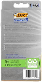 BIC Hybrid Advance 3 Disposable/System Shaver, Men, 6-Count (Pack of 3)
