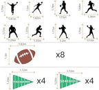 24pcs American football cupcake toppers sports party decorations for football theme party, Football Food Picks for boys' birthday party