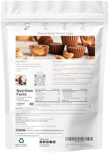 Pure PB Peanut Butter Powder, 4lbs (64oz) | 10g Protein & 88% Less Fat | No Added Sugar or Salt from Natural Fresh Roasted Peanuts | Mixes Easily for Peanut Butter Spread & Protein Powder | Non-GMO