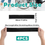 4 Pcs Wheelchair Leg Strap, Reliable & Elastic Wheelchair Foot Straps Leg Restraints Protection Belt Wheelchairs Accessories