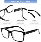 SIGVAN 6 Pack Reading Glasses for Women Men Blue Light Blocking,Spring Hinge Anti Eyestrain/Glare Computer Readers (6 Mix, 0.0)