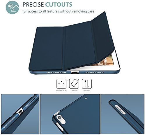 ProCase Smart Case for 10.5” iPad Air 3rd Generation 2019 / iPad Pro 2017, Slim Stand Cover with Translucent Frosted Back for iPad Air 3 -Blue