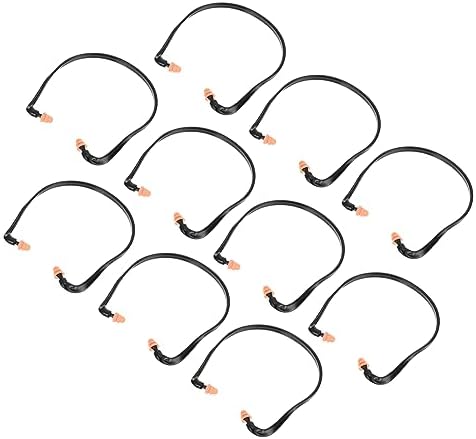 FOMIYES 20pcs Noise Blocking Earplugs Banded Ear Plugs for Work Comfortable Non-Itchy Non-Painful for Learners Office Workers