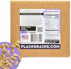 PlainGrains. The Natural Way | 5.5 LB Dry Hard White Wheat Berries | 12.5% AV Protein by Volume | Uncooked, Unground, Whole Grain | Single Box