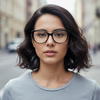 Acetate Unisex Eyewear Frame, Versatile Glasses for Everyday Use