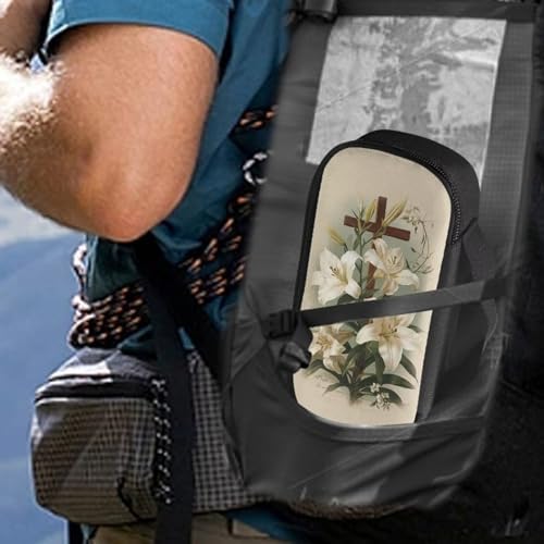 Lily Cross Diabetic Supplies Bag Carrying Case for Diabetes Testing Kit, Blood Glucose Monitor Kit with Meter, Blood Sugar Test Strips, Lancets, Lancing Device, Alcohol Wipe