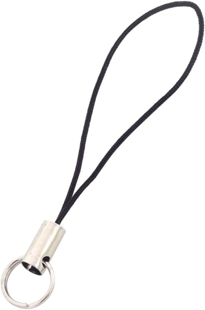 KOMBIUDA 100pcs Smartphone Lanyard for Men Women Short Wrist Rope Comfortable Lightweight Digital Camera Self Timer Lever Black Braided Cord for Easy Carrying