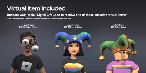 Roblox Digital Gift Card - 1,000 Robux [Includes Exclusive Virtual Item] [Digital Code]