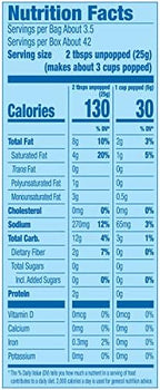 Pop Secret Butter Microwave Popcorn 12ct (3.2oz Bags), 38.4oz Box (Pack of 1)