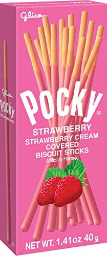 Glico Pocky Strawberry, 1.41-Ounce Boxes (Pack of 20)