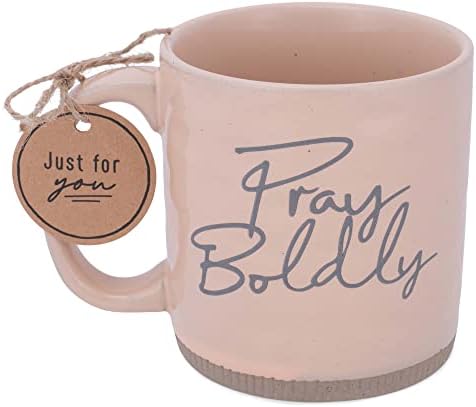 Lighthouse Christian Products Pray Boldly Powerful Words Yellow 16 Ounce Ceramic Mug
