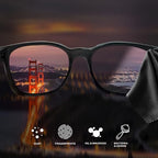 AAwipes Eyeglasses Cleaning Cloth Glasses Cloths Bulk (5.5"x5.5", Black, 100 pcs, No Logo) for Eyeglasses, Lenses, Phones, Screens, Camera,Silverware, Any Other Delicate Surfaces (HCG-5.5-100-Bk)