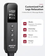 CINCOM Leg Massager for Circulation and Pain Relief, Air Compression 3 in 1 Leg Massager for Foot Calf & Thigh, Leg Compression Boots for Recovery, Edema, RLS Relief