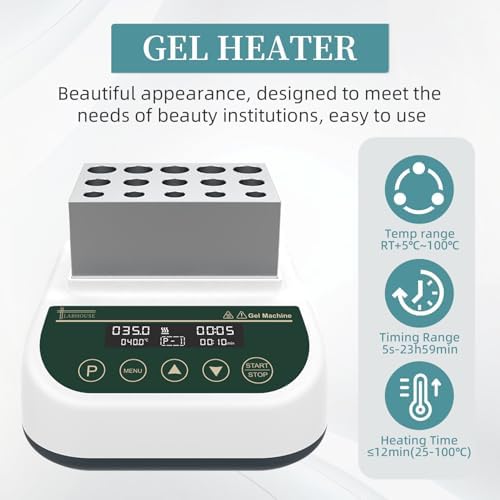 Gel Heating Machine Professional PRP Plasma Gel Maker 2.5ml/5ml/10ml Block Dry Bath Incubator Temperature Control Timing Function