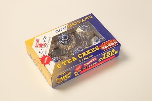 Tunnock's Tea Cakes Dark Chocolate 6 Pack - 24g (Pack of 1)