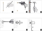 Grab Bars Handrails,Hidden Installation Toilet Handrails Barrier-Free Handle The Elderly and Disabled-Rose Gold,Rose Gold