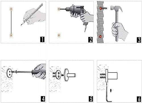 Grab Bars Handrails,Hidden Installation Toilet Handrails Barrier-Free Handle The Elderly and Disabled-Rose Gold,Gold