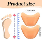 Toe Pads for Pointe Shoes, Silicone Ballet Dance Toe Pads with Breathable Hole Soft Gel Toes Cover Protectors High Heels Toes Caps for Women Girls Dancers