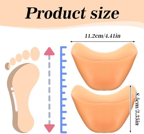 Toe Pads for Pointe Shoes, Silicone Ballet Dance Toe Pads with Breathable Hole Soft Gel Toes Cover Protectors High Heels Toes Caps for Women Girls Dancers